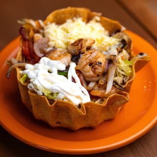 Fajita Taco Salad Shrimp