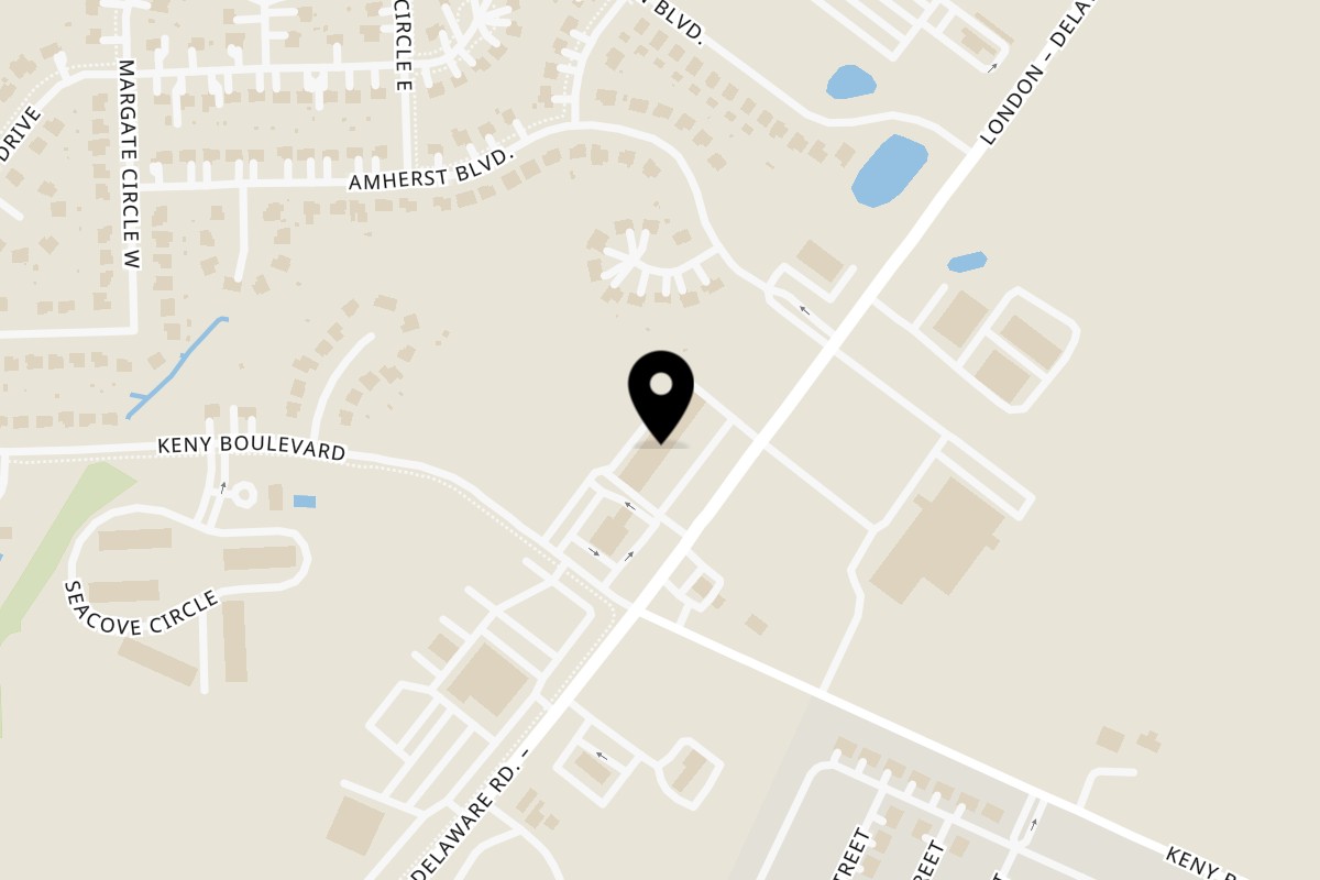 Map showing the location of Los Mariachis London on 289 Lafayette St in London